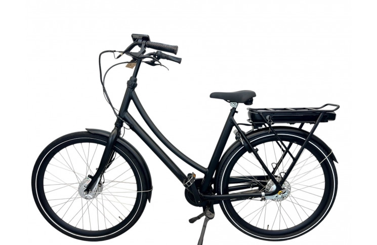E-bike Damesfiets Black Bike 28"/57cm/zwart/(36V 10Ah 420Wh)