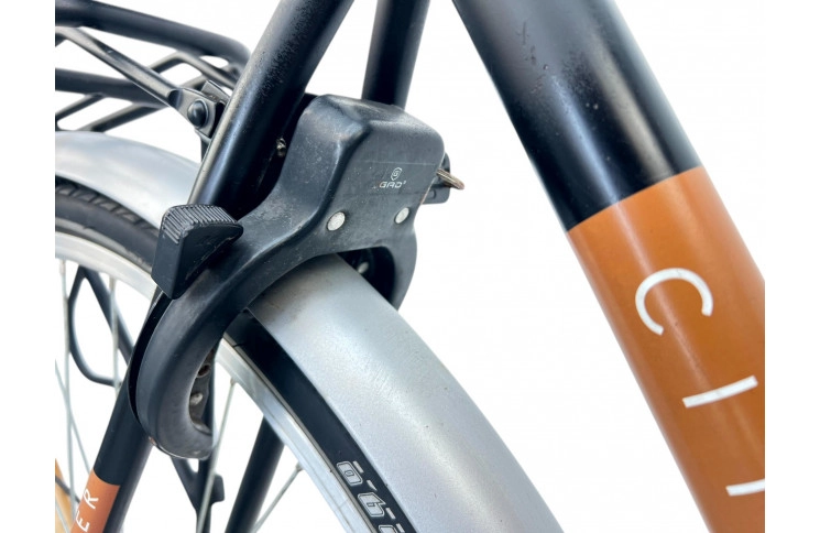 Damesfiets Highlander City 28" 53cm zwart