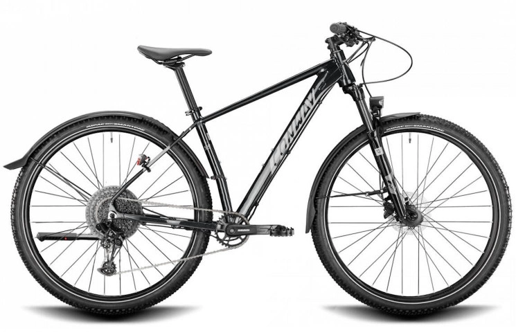 CONWAY MTB city MC 5.9 29"/46cm-M/12/zwart metallic - zilver mat/02891299