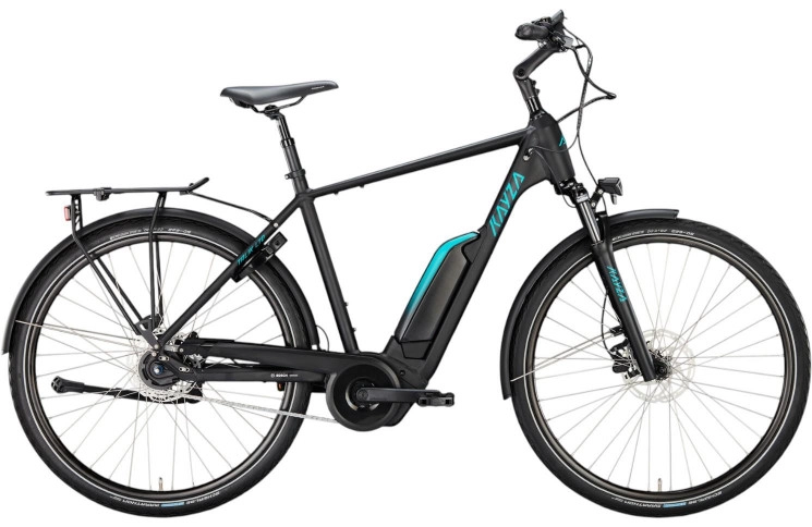 KAYZA Elektrische trekkingfiets KAYZA Talik LTD 28"/60cm/5/zwart mat - petrol/02705802