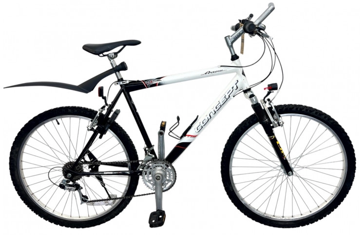 Herenfiets Concept Arrow H/zwart-wit/al/26/sport/f51cm