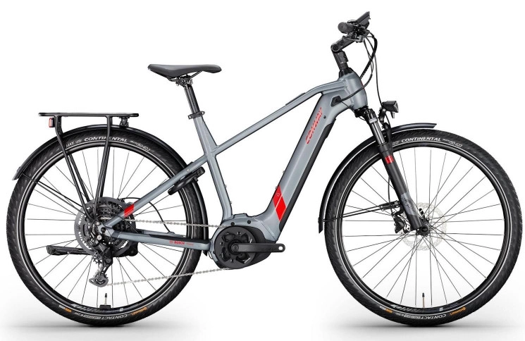 CONWAY Electric trekking bike Cairon T 2.0 625 SE №1 28"/60cm-XXL/9/shadowgrey metallic matt - red metallic/02810534