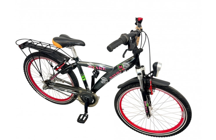 Jongensfiets Batavus Snake J/al/zwart/24/stad/f38
