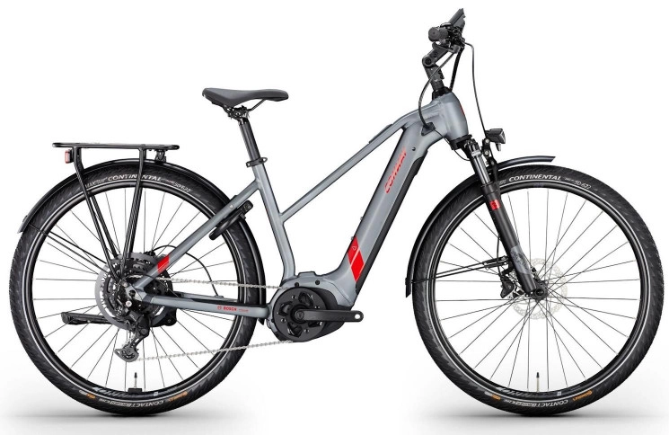 CONWAY Electric trekking bike Cairon T 2.0 625 SE №1 28"/38cm-XS/9/shadowgrey metallic matt - red metallic/02810535