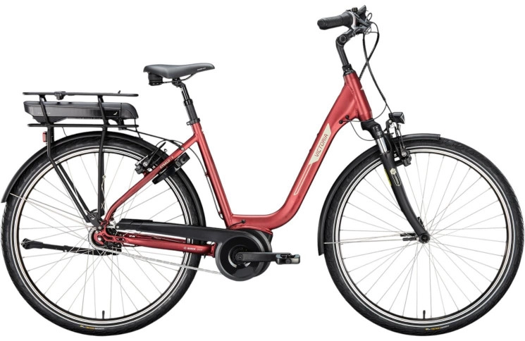VICTORIA Elektrische trekkingfiets Cysalo 7 28"/56cm/7/wijnrood mat/02983528