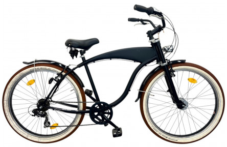 Herenfiets Chopper m/al/black/26/chopper