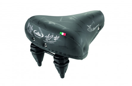 SELLE MONTEGRAPPA Fietszadel LAGUNA VERING EN STROP ZWART OP KAART