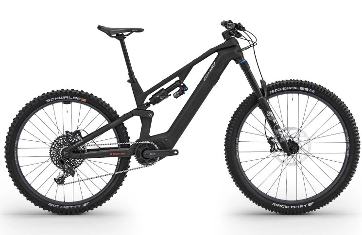 CONWAY Elektrische MTB Full-Suspension Ryvon LT 4.0 29"/42cm-M/12/carbon - zilver/02830076