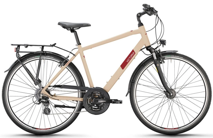 VICTORIA Trekkingfiets TREQANA 2 28"/56cm-L/24/grijsbeige mat/02985992