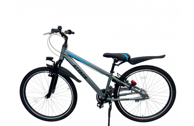 Jongensfiets Altec Attack 26" 33cm MTB N-3 Antraciet-Blue