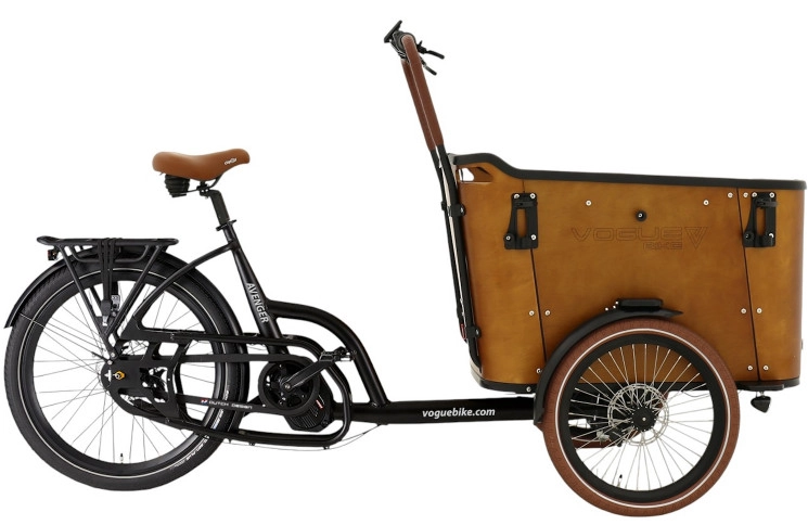 E-CARGO Vogue Avenger 8 28"/50cm/Matt-Zwart-Bruin/36V 15Ah 540Wh Ananda M100 LCD