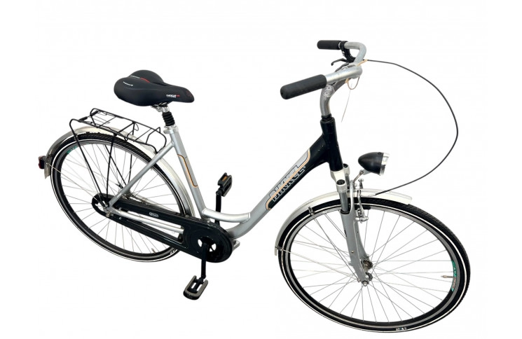 Damesfiets Bikkel w/silver/al/sity/28/51cm