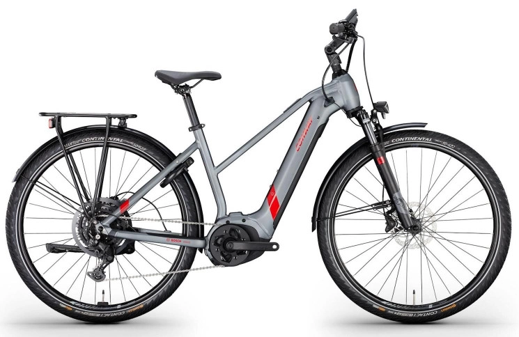 CONWAY Electric trekking bike Cairon T 2.0 625 SE №1 28"/50cm-L/9/shadowgrey metallic matt - red metallic/02810538