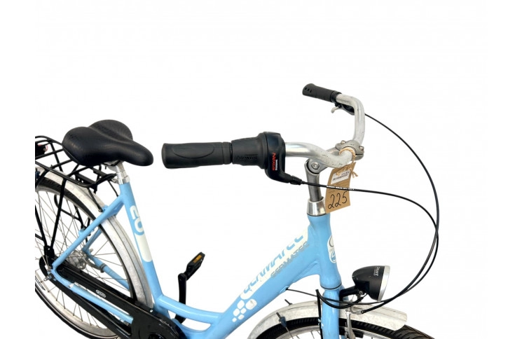 Damesfiets Germatec 28" 55 cm hemelsblauw