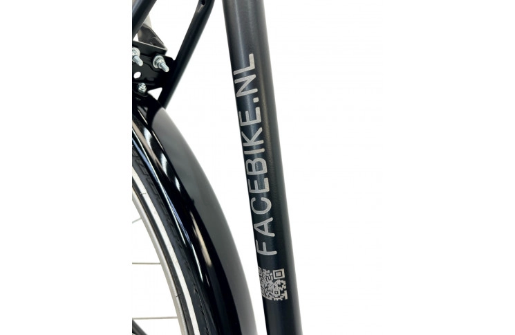 Damesfiets Facebike Mafiets 28" 57 cm zwart matt