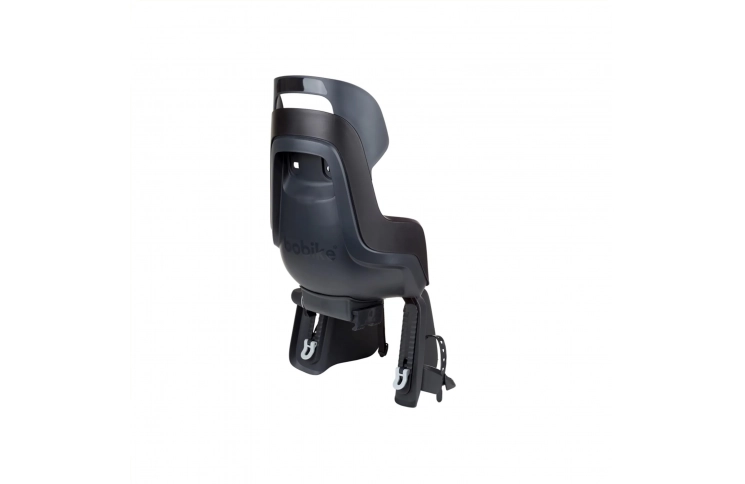 Bobike Go rear seat, carrier mounting. Color Urban Black