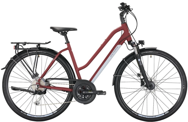 VICTORIA Trekkingfiets Trekking 6.7 28"/56cm-L/27/wijnrood mat/02979953