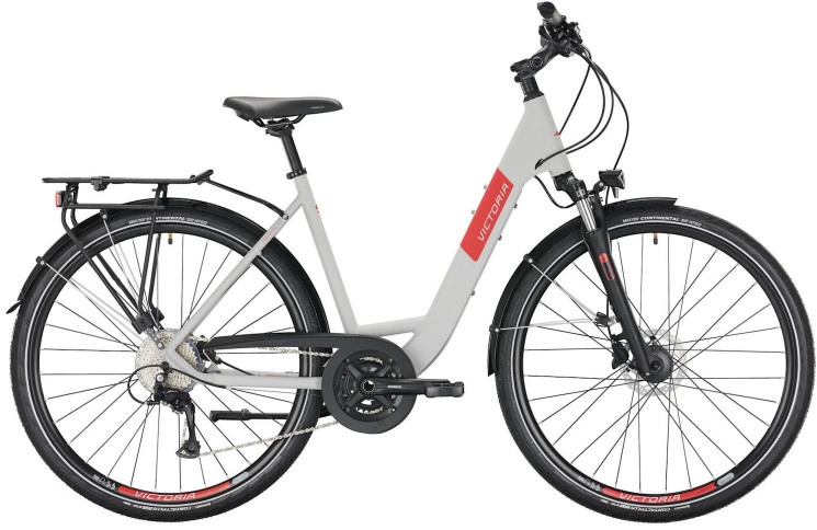 VICTORIA Trekkingfiets Trekking 4.7 28"/51cm-M/18/supersonic zilver mat - zwart/02979623