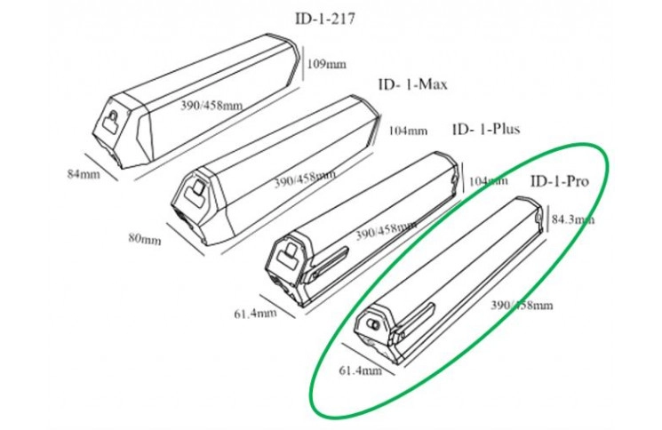 Qwic Performance Dorado Pro frame compatible fietsaccu 36V 16Ah (576Wh)