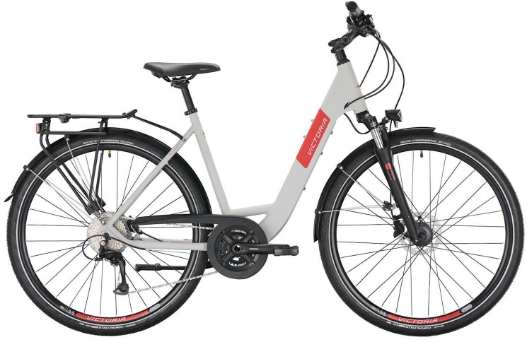 VICTORIA Trekkingfiets Trekking 4.7 28"/56cm-L/18/supersonic zilver mat - zwart/02979631