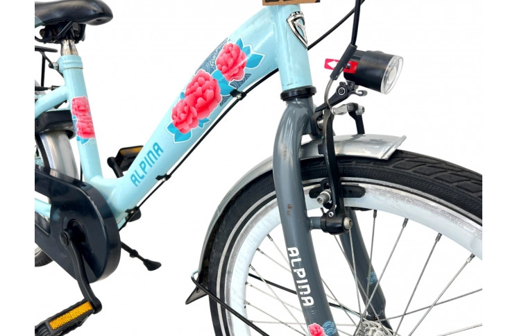 Meisjesfiets Alpina M/al/blauw/20/stad/f32