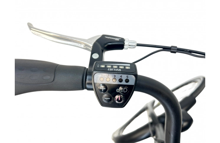 Damesfiets Cortina U1 E-bike W/al/stad/28/zwart/f50 (450Wh/10.4Ah/43V)