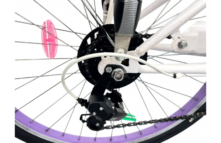 Meisjesfiets Fleur M/al/Wit/24/stad/f34