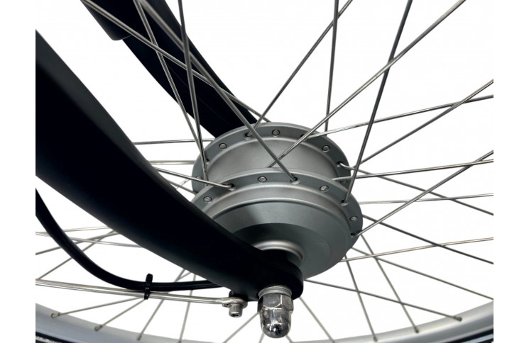 E-BIKE VOGUE BASIC, 3SP, 47CM, MATT-BLACK-BROWN, 36V/13Ah/45Nm/468Wh