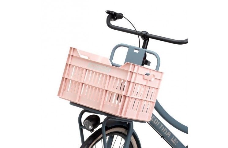 Gerecyclede Fietskrat Urban Proof Click 30 Liter - Pastelroze
