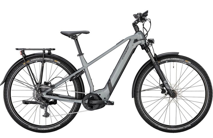 CONWAY Elektrische trekkingfiets Cairon T 3.0 750 28"/53cm-XL/9/schaduwgrijs metallic mat - zwart metallic mat/02829810