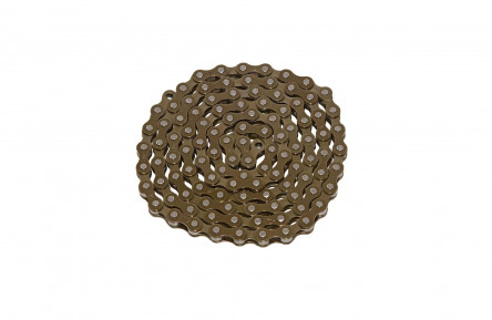 KMC S1 ketting wide, 1/2 x 1/8 bruin single speed 1-meter