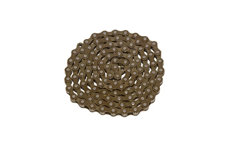 KMC S1 ketting wide, 1/2 x 1/8 bruin single speed 1-meter