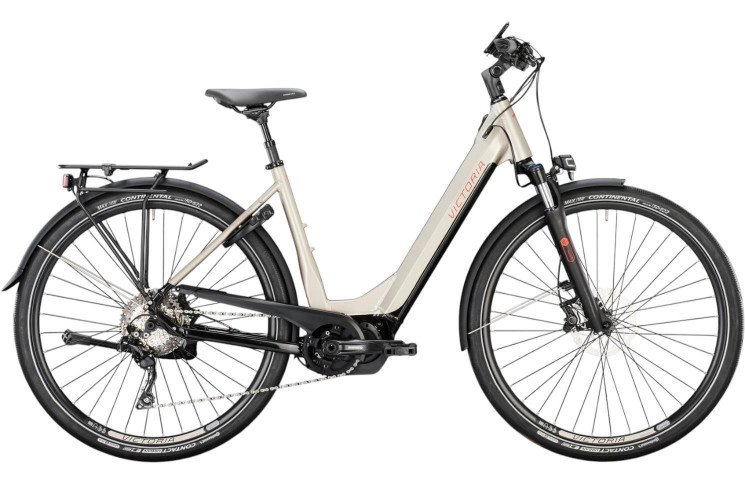 VICTORIA Elektrische trekkingfiets eTouring 12.8 28"/55cm-L/10/goed grijs/02978021