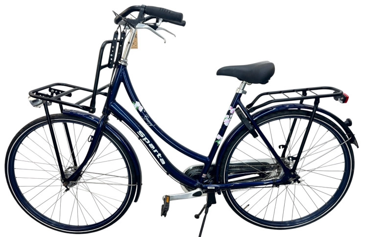 Damesfiets Sparta Granny 28"/56cm/donker-blauw