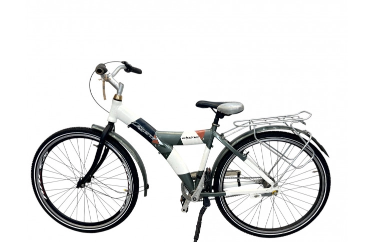 Meisjesfiets Alpina Legend 24"/26cm/wit-grijs