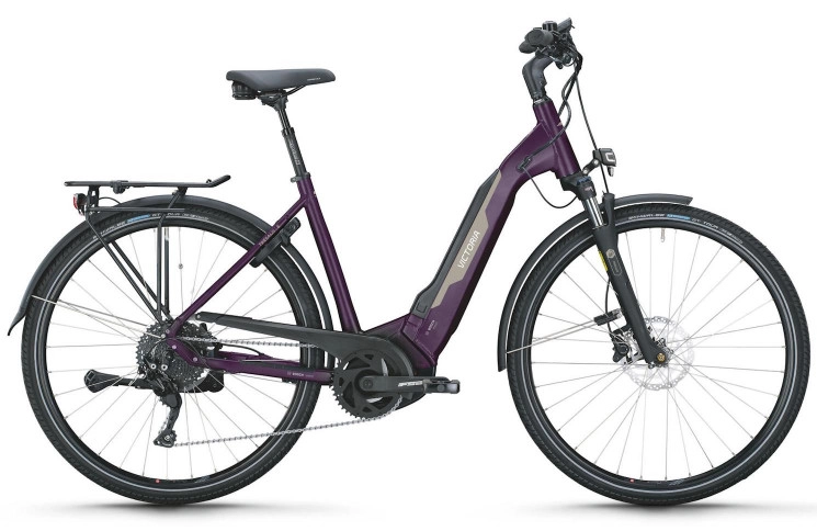 VICTORIA Electric trekking bike Tresalo 6 №1 28"/60cm-XL/10/butterfly purple/02920685