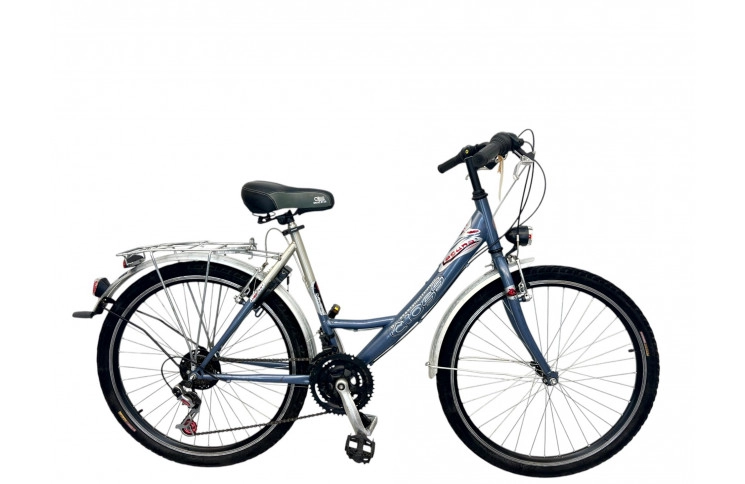 Damesfiets Cross Laguna w/grey/al/26/sity/46cm