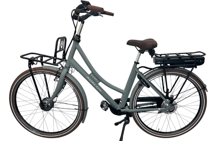 Damesfiets Avalon E-Cargo N7 28"/50cm/Grijs/36V 15Ah 540Wh