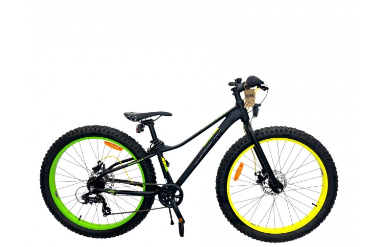 Volare Gradient Kinderfiets 26"/33 cm/Zwart-Geel-Groen/22669