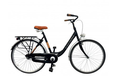 Damesfiets Highlander City 28" 53cm zwart
