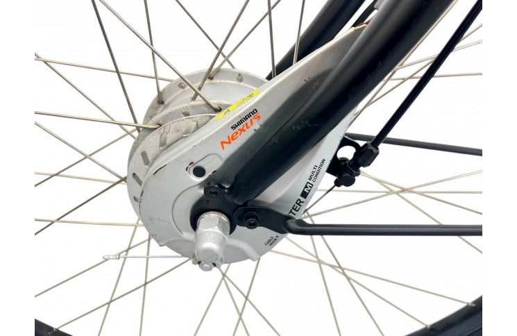 Damesfiets Cortina U1 E-bike W/al/stad/28/zwart/f50 (450Wh/10.4Ah/43V)