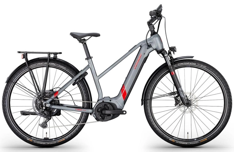 CONWAY Electric trekking bike Cairon T 2.0 625 SE №1 28"/46cm-M/9/shadowgrey metallic matt - red metallic/02810537