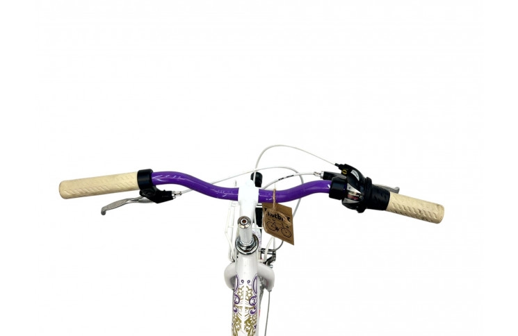 Meisjesfiets Fleur M/al/Wit/24/stad/f34