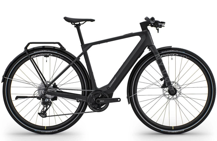 CONWAY Elektrische allroad Nyvon 8.0 C 28"/45cm-S/12/zwart mat - reflecterend/02830105