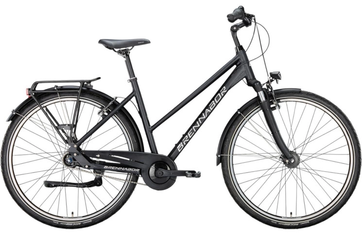 BRENNABOR Trekkingfiets T-42 28"/50cm-M/7/zwart mat - wit/02506947