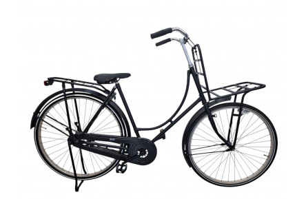 Damesfiets Black Oma 28"/56cm/zwart/transport