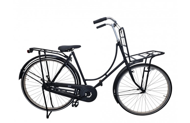 Damesfiets Black Oma 28"/56cm/zwart/transport