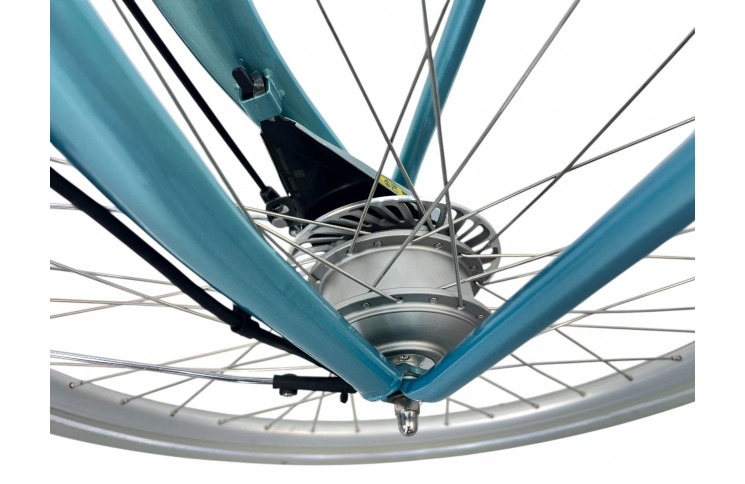 Damesfiets E-Bike VOGUE ELITE, 7SP/28"/50CM/MINT-BLUE/36V 13Ah 468Wh