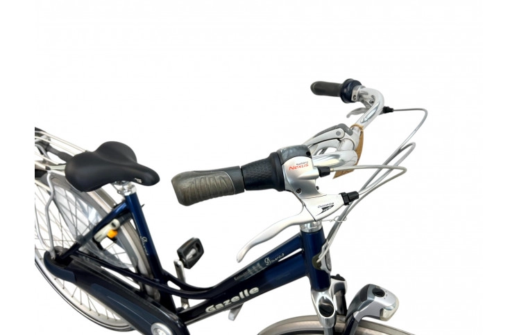 Woman's bicycle Gazelle Davos w/al/blue/28/sity/f50cm