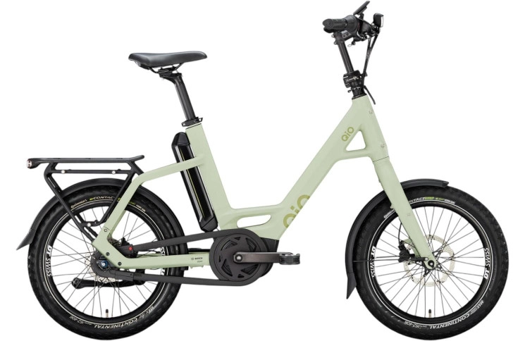 QiO Elektrische compactfiets EINS AP-8 №1 20"/48cm/8/licht olijfgroen mat/02652004